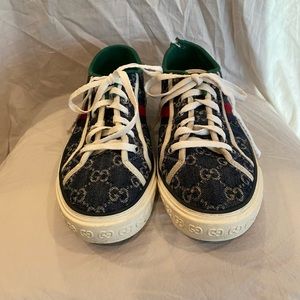 Mens Gucci Blue Denim Sneakers